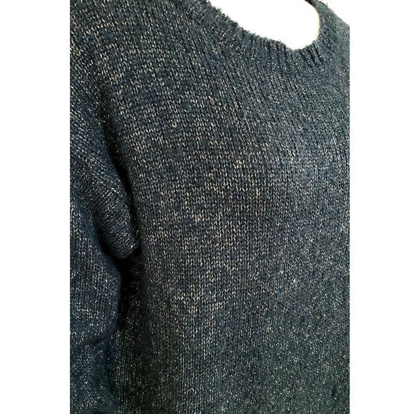 Joie Blue Knit Metallic Sweater - Picture 2 of 9